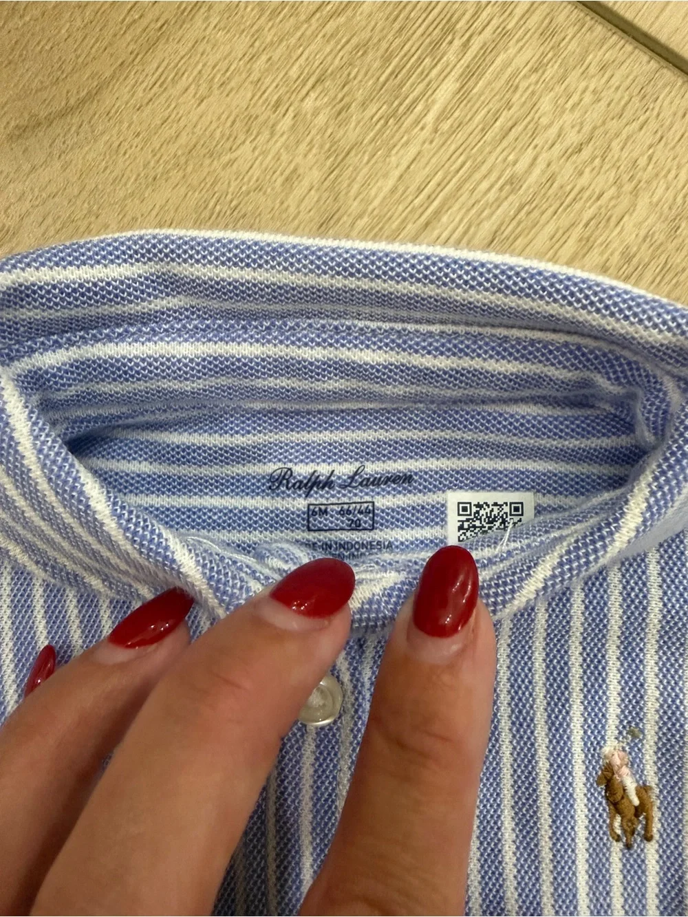 Ralph Lauren Blue & White Striped Polo Shirt Dress